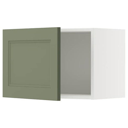 METOD - METOD Wall cabinet, white/Axstad grey-green, 60x40 cm