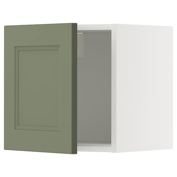 METOD - METOD Wall cabinet, white/Axstad grey-green, 40x40 cm