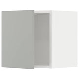 METOD wall cabinet, white/Havstorp light grey, 40x40 cm