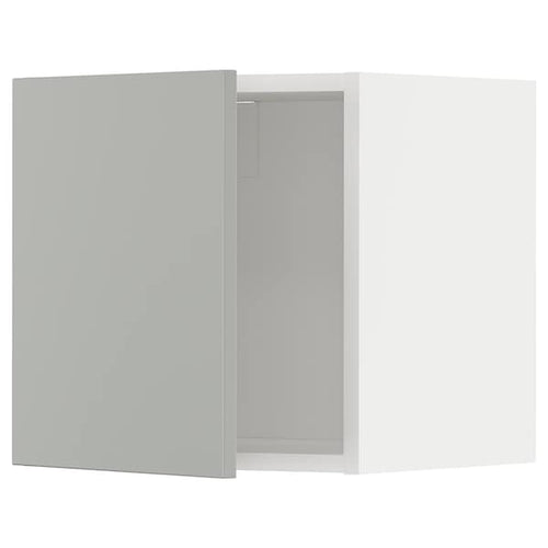 METOD - METOD Wall cabinet, white/Havstorp light grey, 40x40 cm