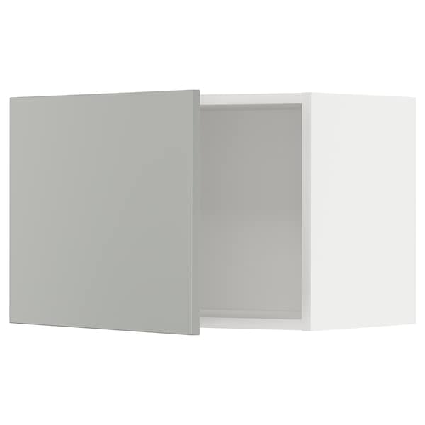 METOD - Wall cabinet, white/Havstorp light grey, 60x40 cm