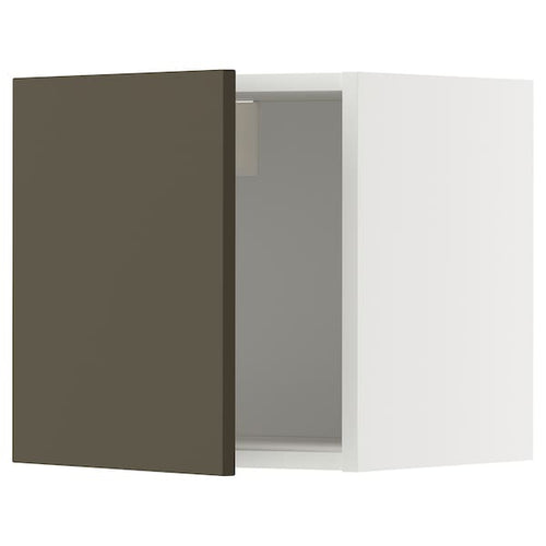 METOD - METOD Wall cabinet, white/Havstorp brown-beige, 40x40 cm
