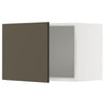 METOD wall cabinet, white/Havstorp brown-beige, 60x40 cm