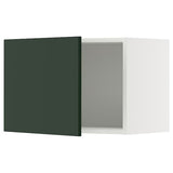METOD wall cabinet, white/Havstorp deep green, 60x40 cm