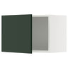 METOD wall cabinet, white/Havstorp deep green, 60x40 cm