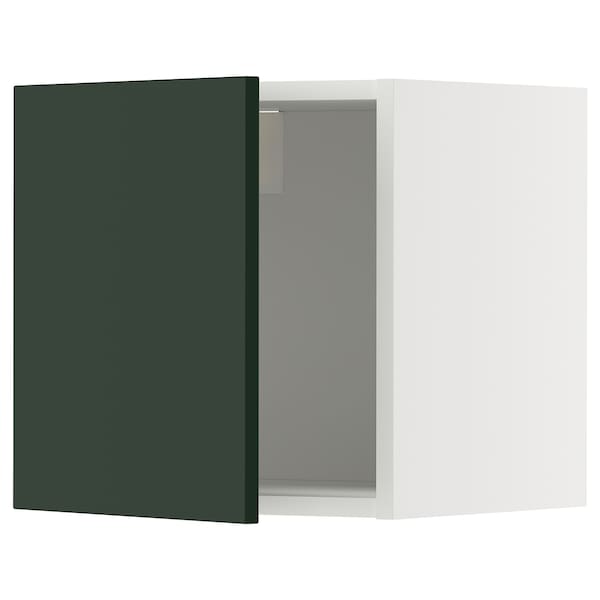 METOD - Wall cabinet, white/Havstorp deep green, 40x40 cm