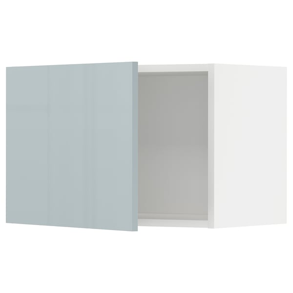 METOD - METOD Wall cabinet, white/Kallarp light grey-blue, 60x40 cm