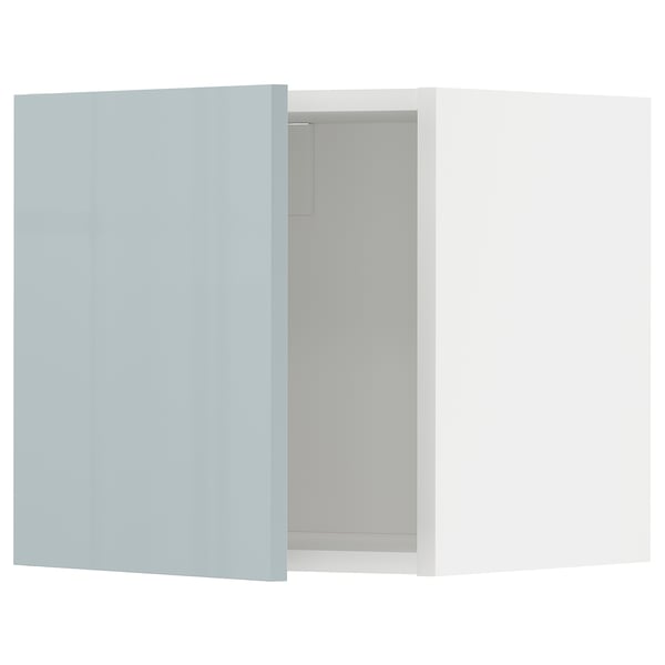 METOD - METOD Wall cabinet, white/Kallarp light grey-blue, 40x40 cm
