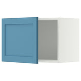 METOD wall cabinet, white/Lerhyttan blue, 60x40 cm