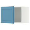 METOD wall cabinet, white/Lerhyttan blue, 60x40 cm