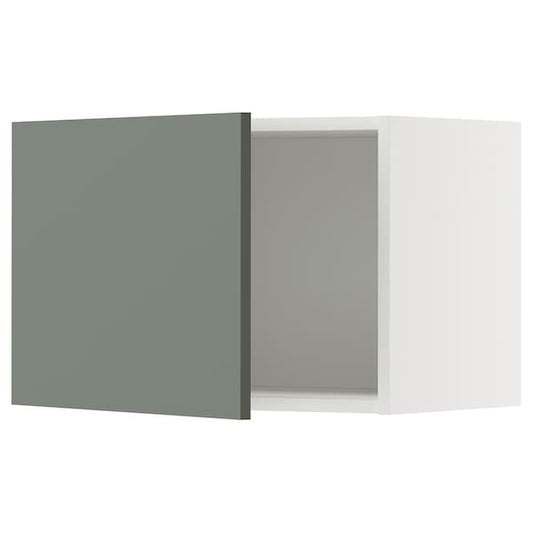 Ikea METOD - Wall cabinet, white/Nickebo matt grey-green, 60x40 cm