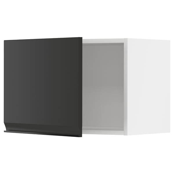METOD wall cabinet, white/Upplöv matt anthracite, 60x40 cm