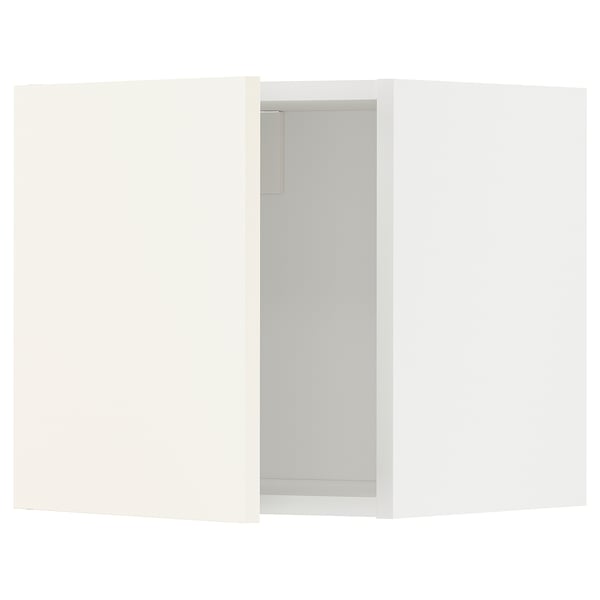 METOD wall cabinet, white/Vallstena white, 40x40 cm