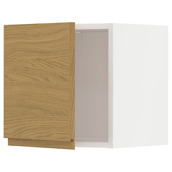 METOD - Wall cabinet, white/Voxtorp oak effect, 40x40 cm