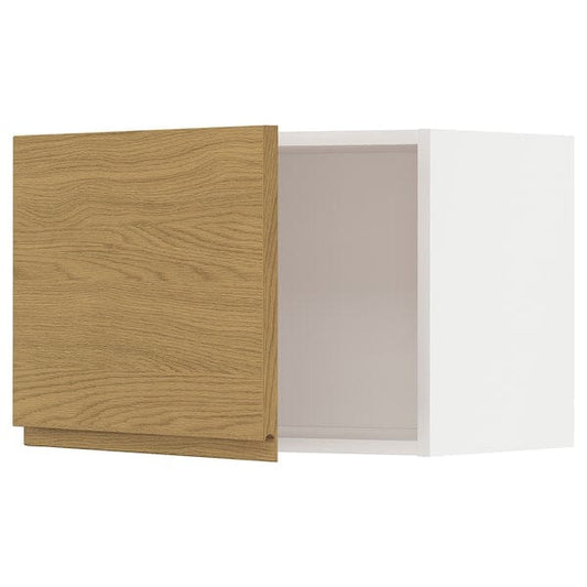 Ikea METOD - Wall cabinet, white/Voxtorp oak effect, 60x40 cm