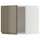 METOD wall cabinet, white/Voxtorp high-gloss dark grey-brown, 40x40 cm