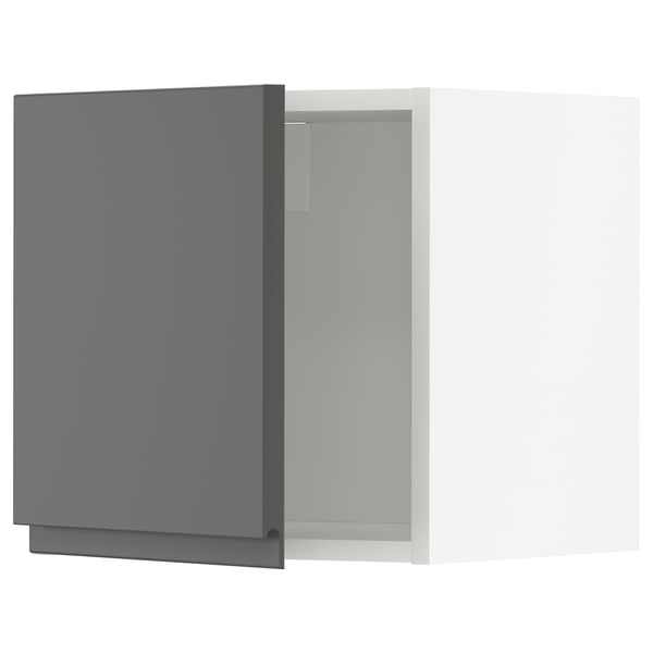METOD - Wall cabinet, white/Voxtorp dark grey , 40x40 cm