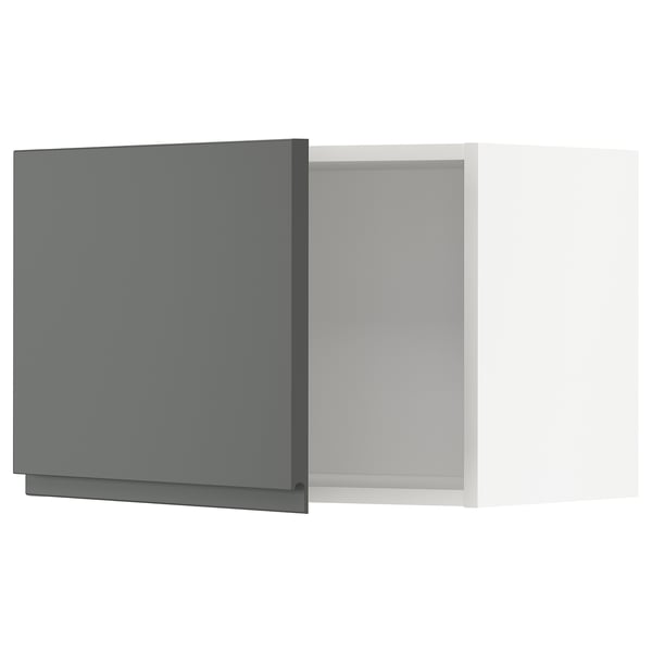 METOD wall cabinet, white/Voxtorp dark grey, 60x40 cm