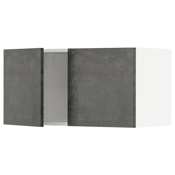 METOD - Wall cabinet with 2 doors, 80x40 cm