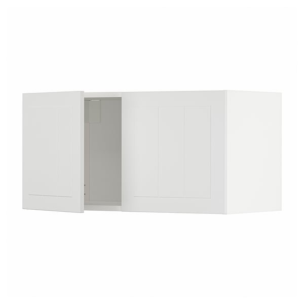 METOD wall cabinet with 2 doors, white/Stensund white, 80x40 cm