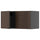 METOD - METOD Wall cabinet with 2 doors, black-grey/Sinarp brown, 80x40 cm