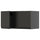 METOD - METOD Wall cabinet with 2 doors, black-grey/Upplöv matt anthracite, 80x40 cm