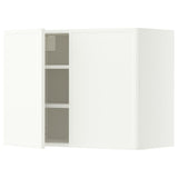 METOD wall cabinet with shelves/2 doors, white/Aspudden matt white, 80x60 cm