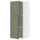 METOD wall cabinet with shelves/2 doors, white/Axstad grey-green, 40x100 cm