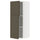 METOD wall cabinet with shelves/2 doors, white/Havstorp brown-beige, 40x100 cm
