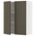 METOD wall cabinet with shelves/2 doors, white/Havstorp brown-beige, 80x100 cm