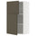 METOD wall cabinet with shelves/2 doors, white/Havstorp brown-beige, 60x100 cm