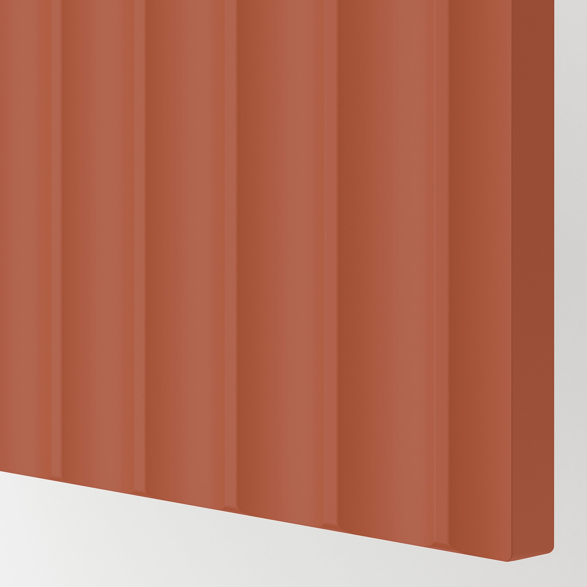 METOD wall cabinet with shelves/2 doors, white/Terrsjö red-brown wave pattern, 80x80 cm