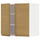 METOD - METOD Wall cabinet with shelves/2 doors, white/Voxtorp oak effect, 60x60 cm