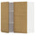 METOD - METOD Wall cabinet with shelves/2 doors, white/Voxtorp oak effect, 80x80 cm