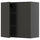 METOD - METOD Wall cabinet with shelves/2 doors, black-grey/Nickebo matt anthracite, 80x80 cm