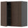 METOD - METOD Wall cabinet with shelves/2 doors, black-grey/Sinarp brown, 80x80 cm