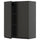 METOD - METOD Wall cabinet with shelves/2 doors, black-grey/Upplöv matt anthracite, 80x100 cm