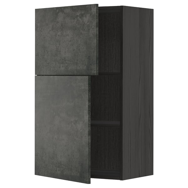 METOD - Wall unit with shelves/2 doors , 60x100 cm