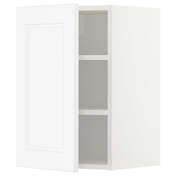 METOD - METOD Wall cabinet with shelves, white/Axstad matt white, 40x60 cm