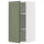 METOD wall cabinet with shelves, white/Axstad grey-green, 40x80 cm