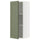 METOD wall cabinet with shelves, white/Axstad grey-green, 40x100 cm