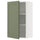 METOD wall cabinet with shelves, white/Axstad grey-green, 60x100 cm