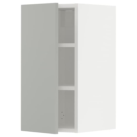 Ikea METOD - Wall cabinet with shelves, white/Havstorp light grey, 30x60 cm