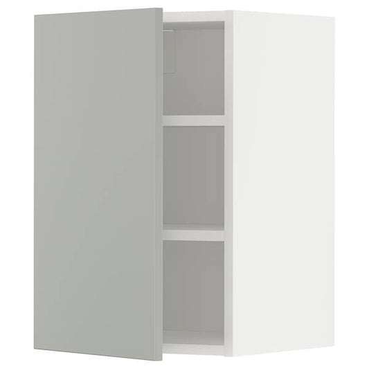 Ikea METOD - Wall cabinet with shelves, white/Havstorp light grey, 40x60 cm