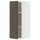 METOD wall cabinet with shelves, white/Havstorp brown-beige, 30x80 cm