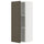METOD wall cabinet with shelves, white/Havstorp brown-beige, 40x100 cm