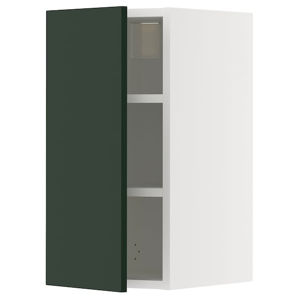 Ikea METOD - Wall cabinet with shelves, white/Havstorp deep green, 30x60 cm