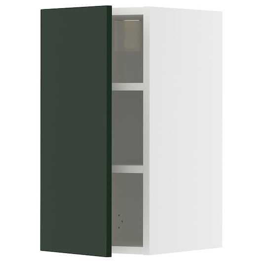 Ikea METOD - Wall cabinet with shelves, white/Havstorp deep green, 30x60 cm