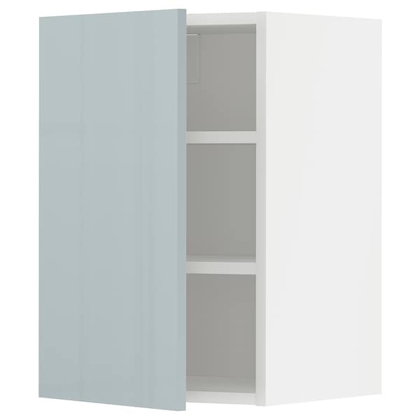 Ikea METOD - Wall cabinet with shelves, white/Kallarp light grey-blue, 40x60 cm