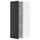 METOD - METOD Wall cabinet with shelves, white/Nickebo matt anthracite, 40x100 cm